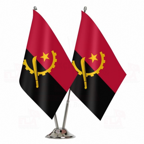 Angola İkili Masa Bayrağı
