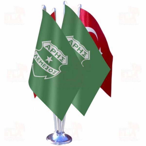 Aris Limassol D�rtl� �zel Masa Bayra��