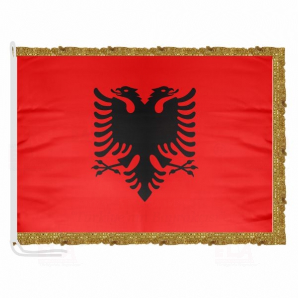 Arnavutluk Saten Makam Flaması