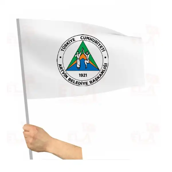Artvin Belediyesi Sopalı Bayrak ve Flamalar
