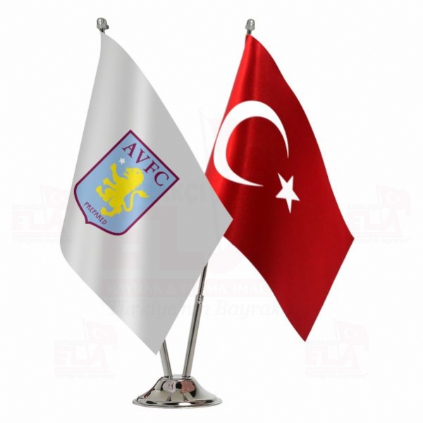 Aston Villa Football Club 2 li Masa Bayra��