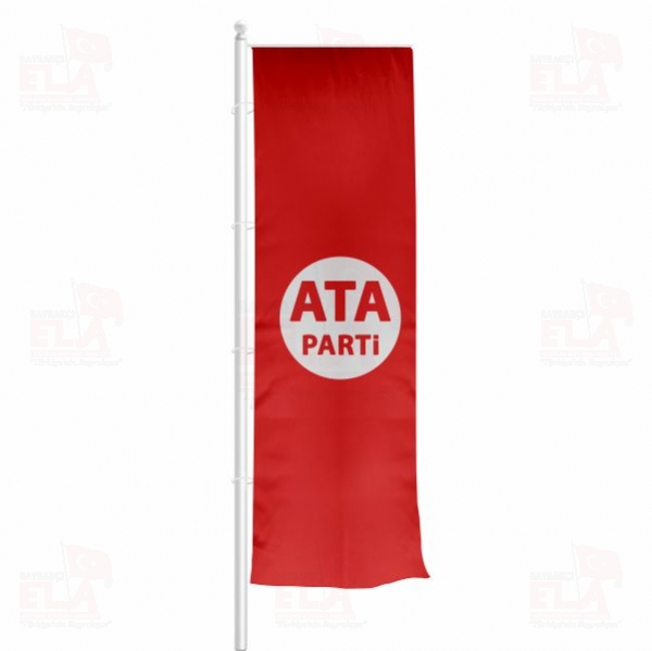 Ata Parti Yatay �ekilen Flamalar ve Bayraklar