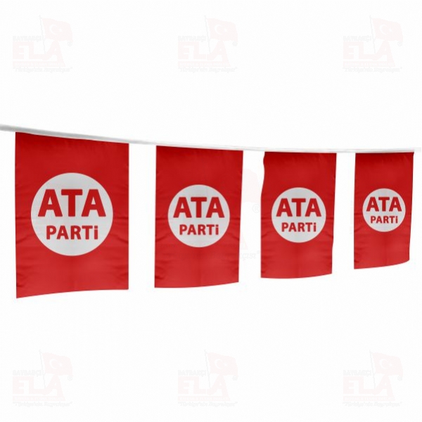 Ata Parti �pe Dizili Flamalar ve Bayraklar