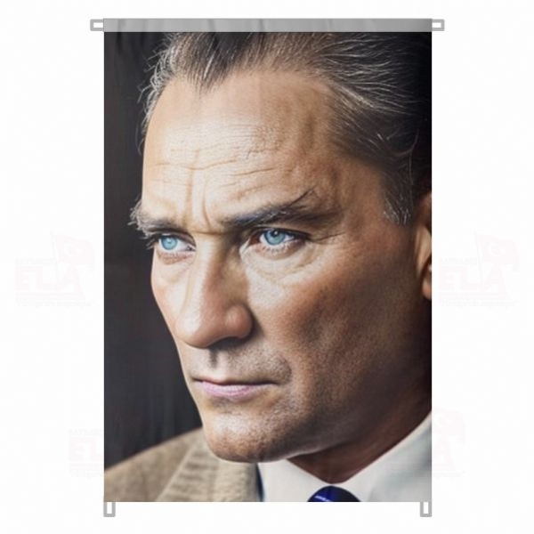 Atat�rk Portresi Cumhuriyetin I����nda Bir Lider En G�zel Atat�rk Resimleri Bez Atat�rk Posteri B�y�k Atat�rk Portresi Bina Boyu Atat�rk Posterleri No 56
