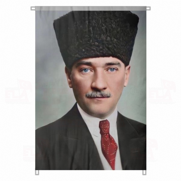 Atat�rk Portresi Cumhuriyetin Mimar� En G�zel Atat�rk Resimleri Bez Atat�rk Posteri B�y�k Atat�rk Portresi Bina Boyu Atat�rk Posterleri No 48