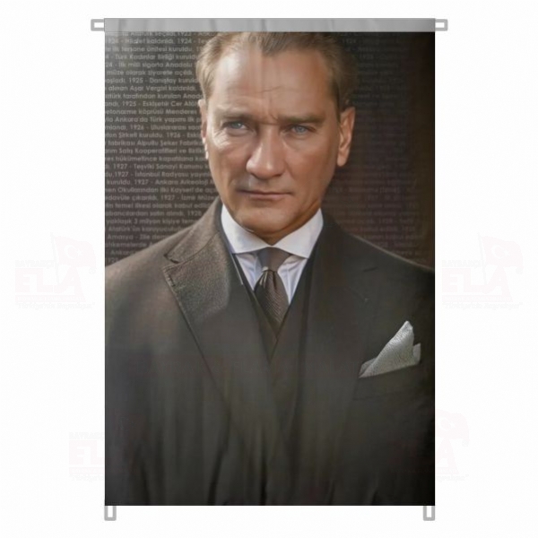 Atat�rk Portresi Laiklik ve Demokrasi Savunucusu En G�zel Atat�rk Resimleri Bez Atat�rk Posteri B�y�k Atat�rk Portresi Bina Boyu Atat�rk Posterleri No 40