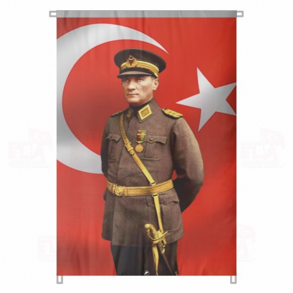 Atat�rk Posteri T�rkiye nin Kurtulu�unun Sembol� En G�zel Atat�rk Resimleri Bez Atat�rk Posteri B�y�k Atat�rk Portresi Bina Boyu Atat�rk Posterleri No 5