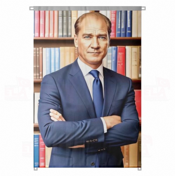 Atat�rk Posterleri Gelece�e Y�n Veren Resimler En G�zel Atat�rk Resimleri Bez Atat�rk Posteri B�y�k Atat�rk Portresi Bina Boyu Atat�rk Posterleri No 65
