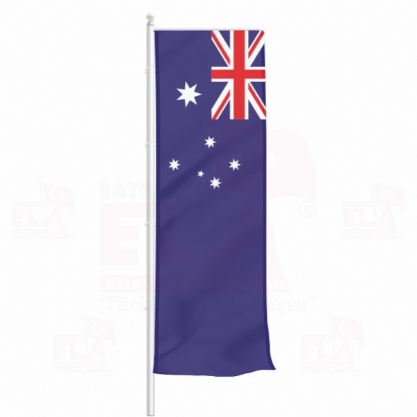Avustralya Yatay ekilen Flamalar ve Bayraklar