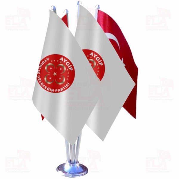 Ayd�nl�k Gelece�in Partisi D�rtl� �zel Masa Bayra��