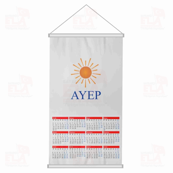 Ayd�nl�k ve Yenilik Partisi Bez Takvim Dijital Bask� Ayd�nl�k ve Yenilik Partisi Duvar Takvim