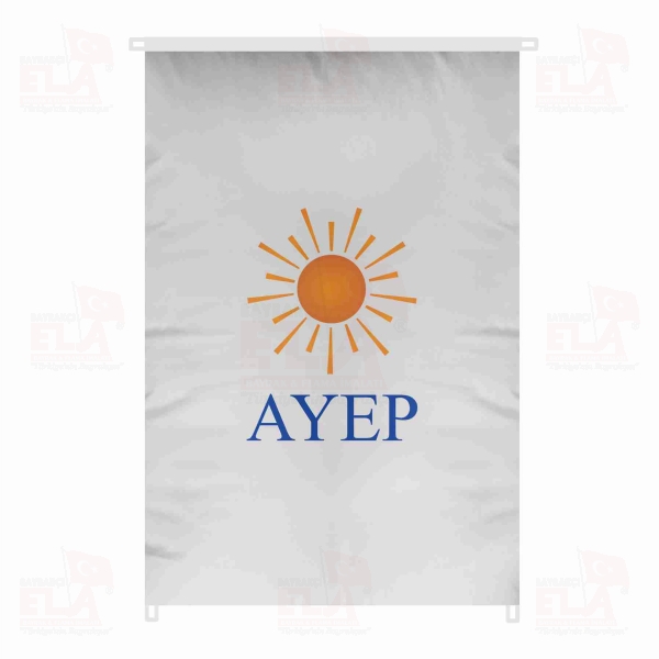 Ayd�nl�k ve Yenilik Partisi Bina Boyu Bayraklar