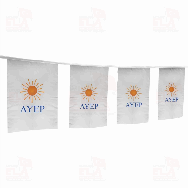 Ayd�nl�k ve Yenilik Partisi �pe Dizili Flamalar ve Bayraklar