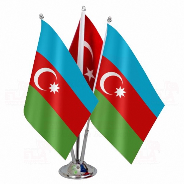 Azerbaycan Logolu l Masa Bayra