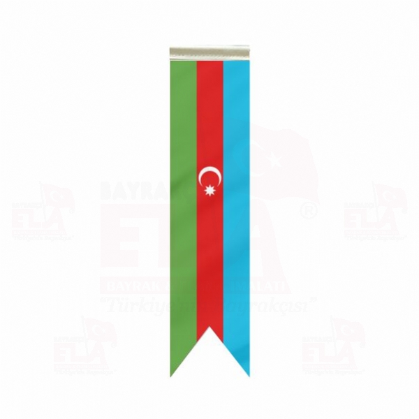 Azerbaycan zel Logolu Masa Bayra