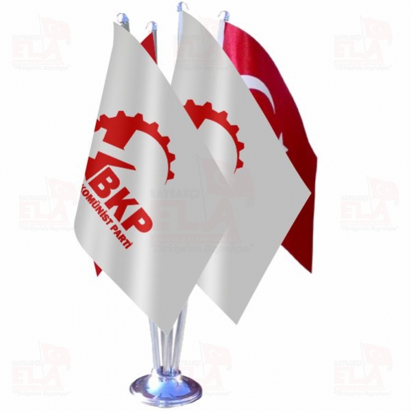 BKP Birle�ik Kom�nist Parti D�rtl� �zel Masa Bayra��