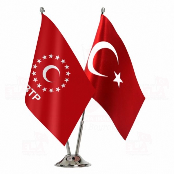Bağımsız Türkiye Partisi 2 li Masa Bayrağı