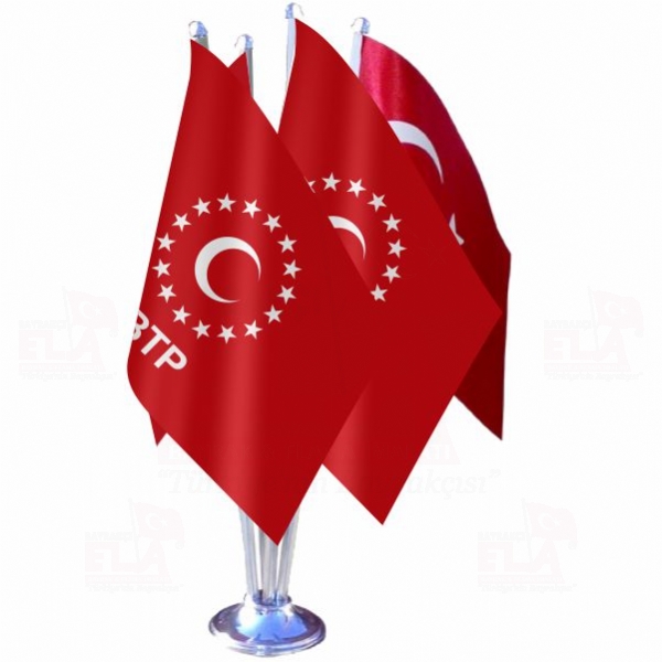 Bağımsız Türkiye Partisi Dörtlü Özel Masa Bayrağı