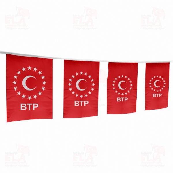 Ba��ms�z T�rkiye Partisi �pe Dizili Flamalar ve Bayraklar
