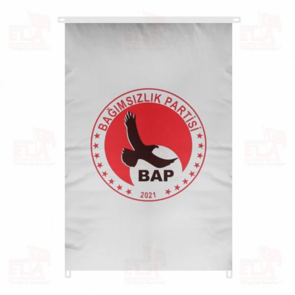Ba��ms�zl�k Partisi Bina Boyu Bayraklar