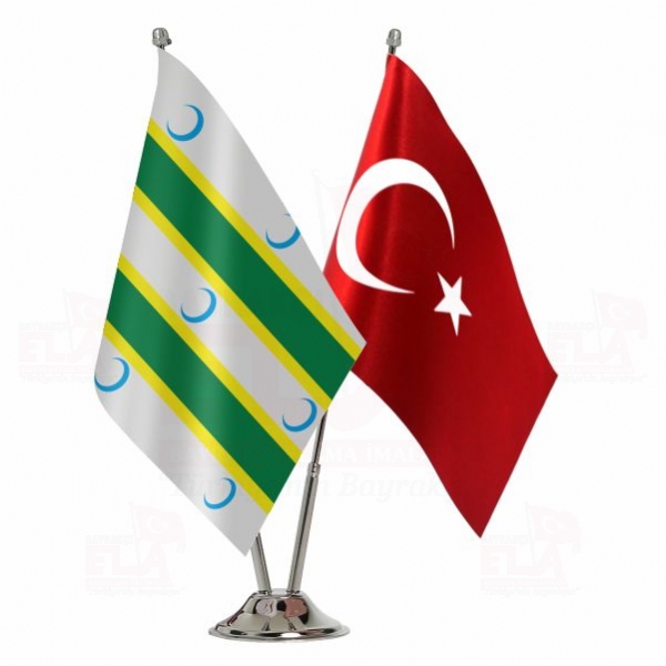 Bandera Dels Turcmans 2 li Masa Bayra��