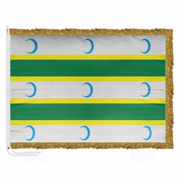 Bandera Dels Turcmans Saten Makam Flamas�