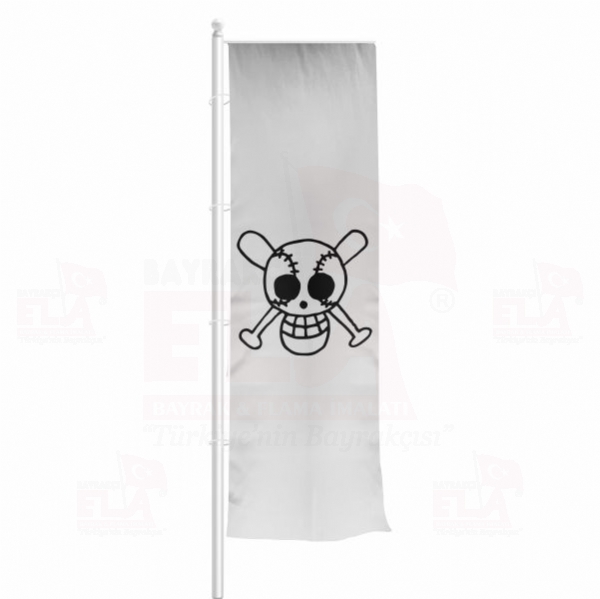 Baseball Themed Jolly Roger Yatay �ekilen Flamalar ve Bayraklar