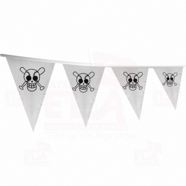 Baseball Themed Jolly Roger ��gen Bayrak ve Flamalar