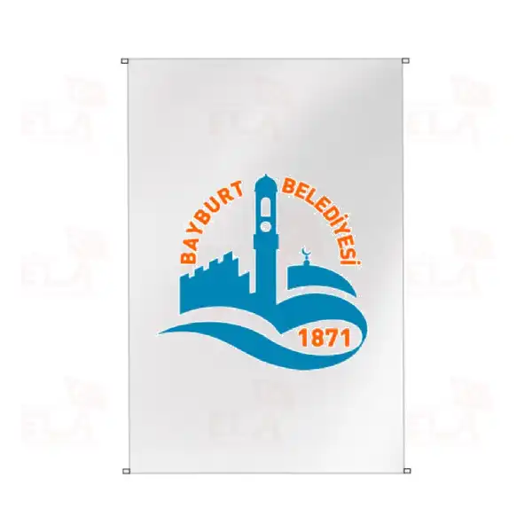 Bayburt Belediyesi Bina Boyu Bayraklar