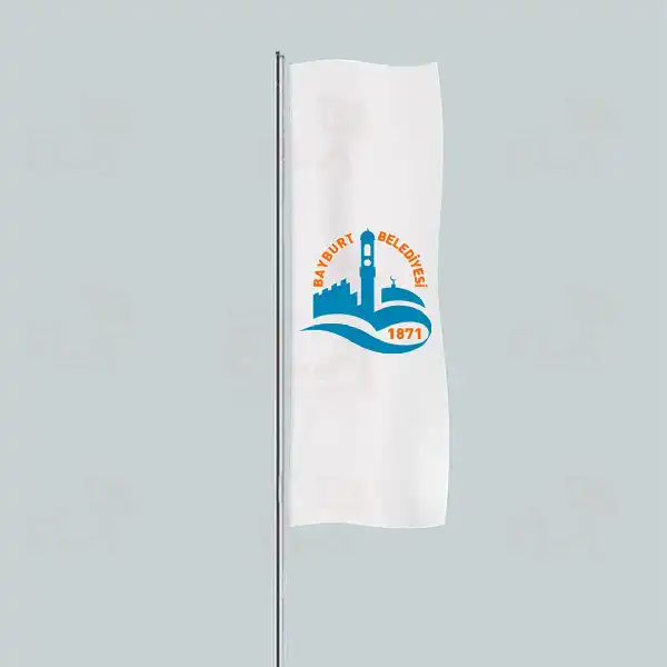 Bayburt Belediyesi Yatay ekilen Flamalar ve Bayraklar