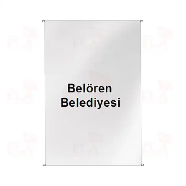 Belren Belediyesi Bina Boyu Bayraklar