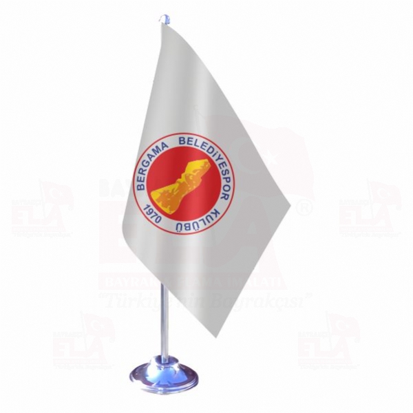 Bergama Belediyespor Tekli Masa Bayra��