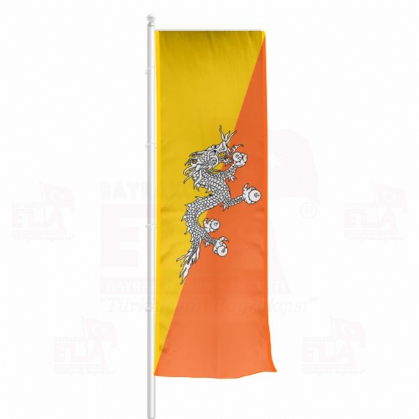 Bhutan Yatay ekilen Flamalar ve Bayraklar
