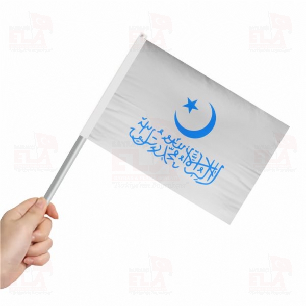 Birinci Do�u T�rkistan Cumhuriyeti Sopal� Bayrak ve Flamalar