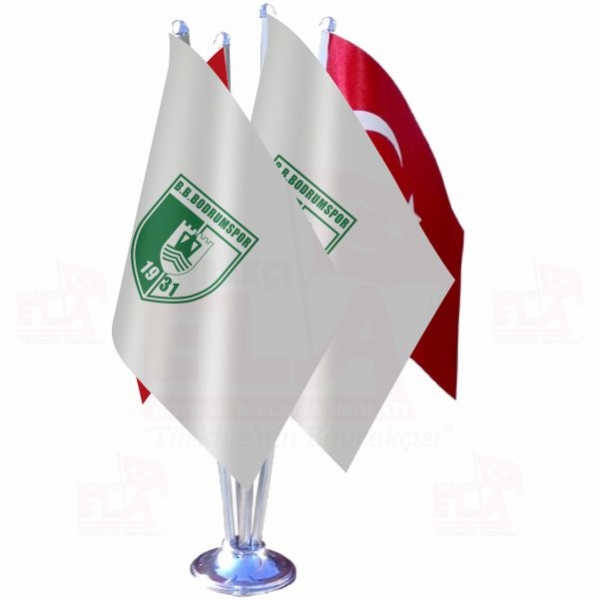 Bodrumspor D�rtl� �zel Masa Bayra��