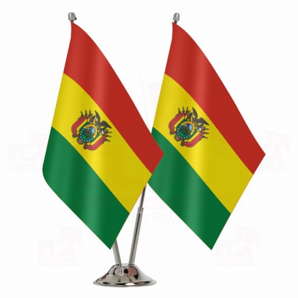 Bolivya İkili Masa Bayrağı