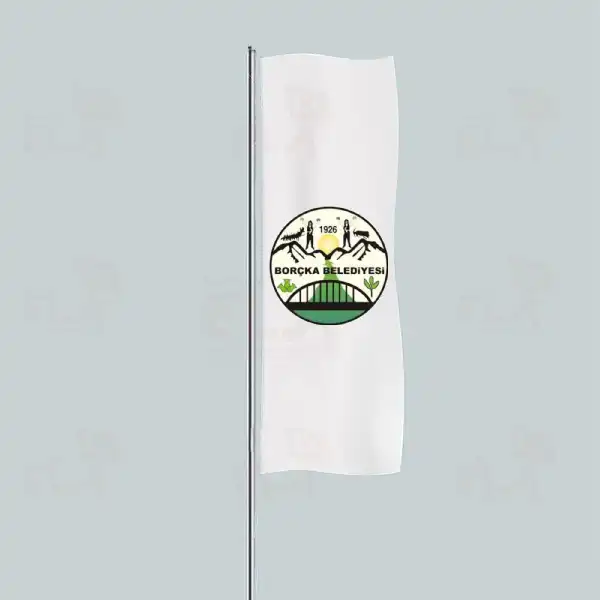 Borka Belediyesi Yatay ekilen Flamalar ve Bayraklar