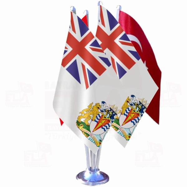 Britanya Antarktika Topraklar� D�rtl� �zel Masa Bayra��
