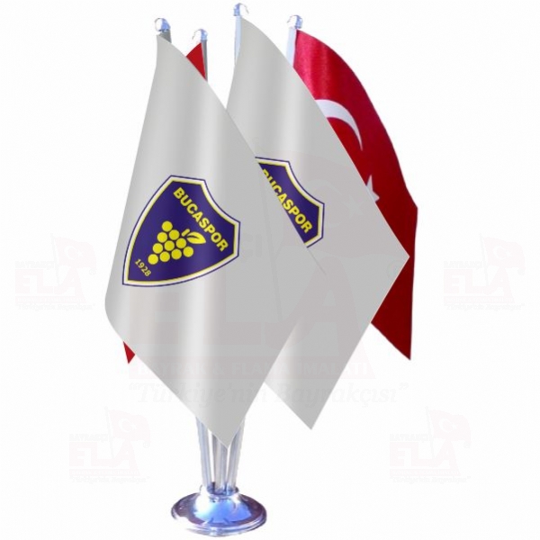 Bucaspor 1928 D�rtl� �zel Masa Bayra��