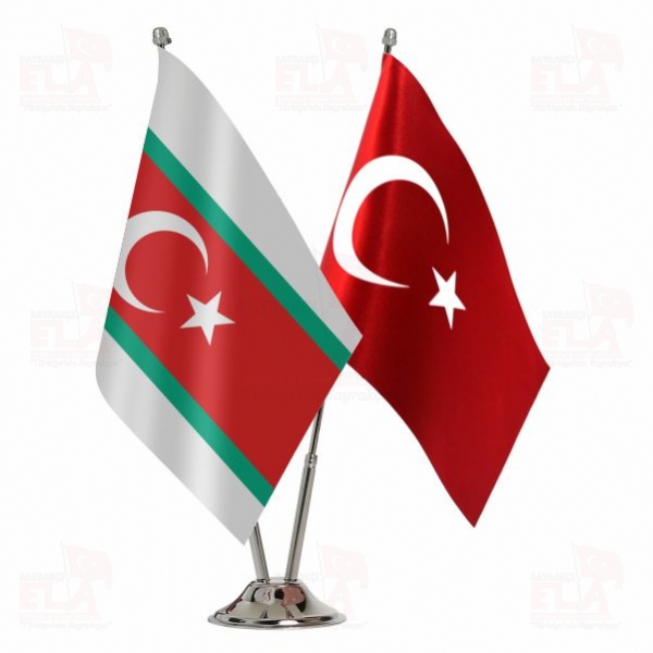 Bulgar T�rkleri 2 li Masa Bayra��