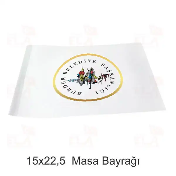 Burdur Belediyesi Masa Bayrağı