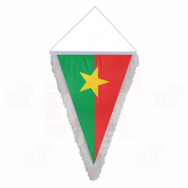 Burkina Faso Saçaklı Takdim Flamaları