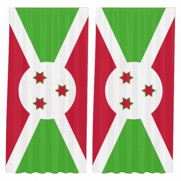 Burundi Bask�l� G�ne�lik Perdeler
