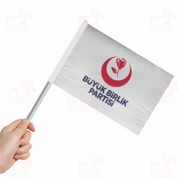 B�y�k Birlik Partisi Sopal� Bayrak ve Flamalar