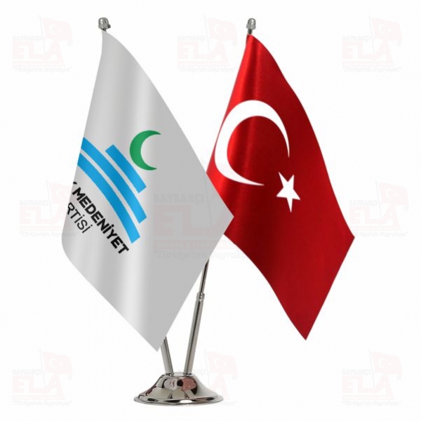 B�y�k Medeniyet Partisi 2 li Masa Bayra��