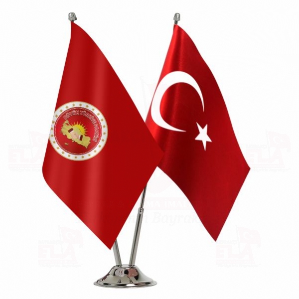 Büyük Türkiye Partisi 2 li Masa Bayrağı