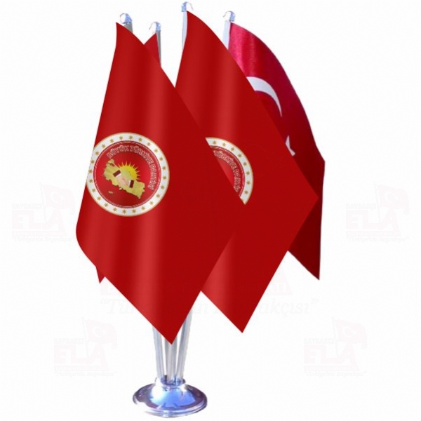 Büyük Türkiye Partisi Dörtlü Özel Masa Bayrağı