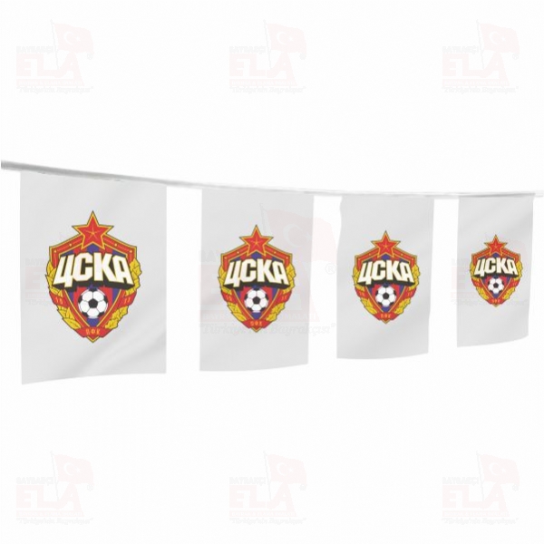 CSKA Moskova �pe Dizili Flamalar ve Bayraklar