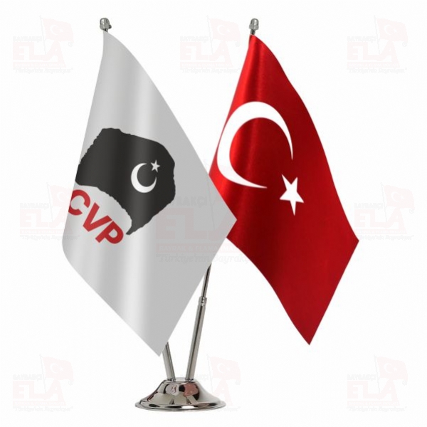 CVP Cumhuriyet�i Vatanseverler Partis 2 li Masa Bayra��