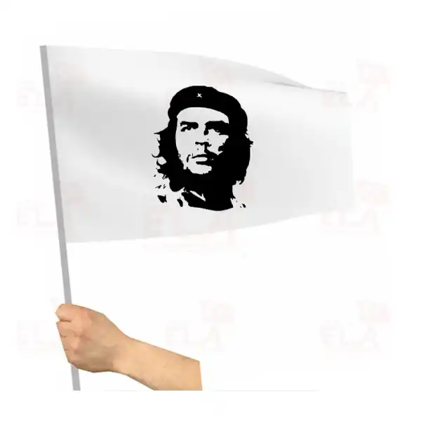 Che Guevara Sopal Bayrak ve Flamalar